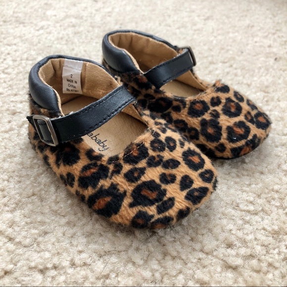 leopard mary jane flats